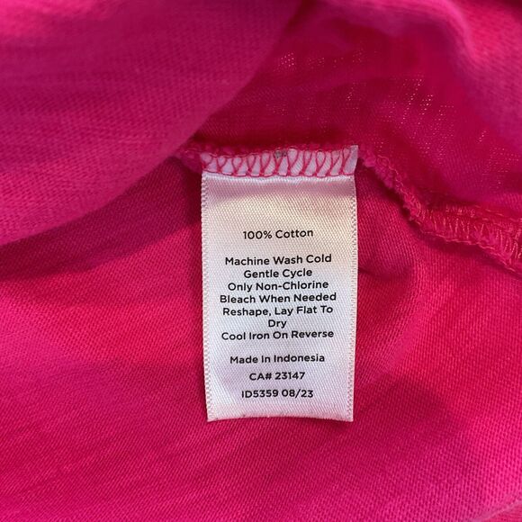 Talbots Plus Shirt Womens 3X Pink Knit Button Front Collar Long Sleeves Casual - Picture 9 of 9